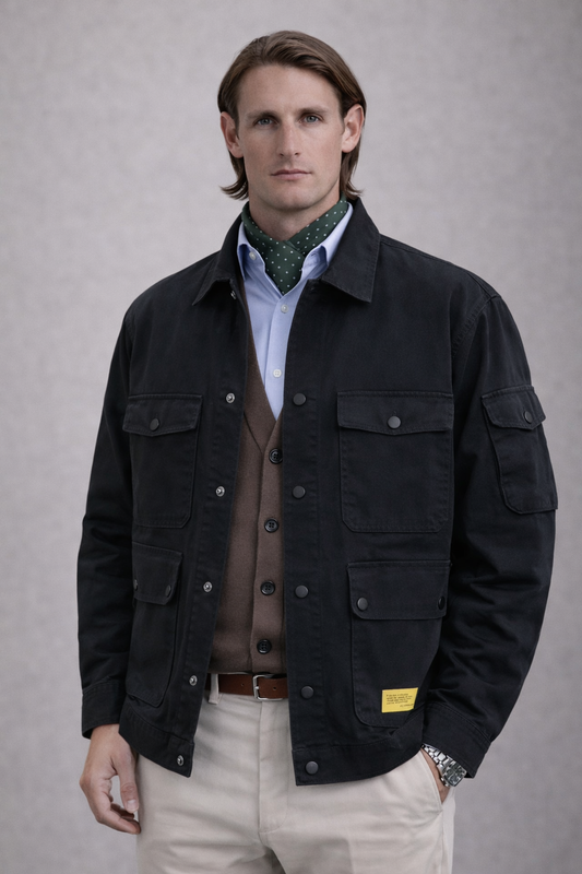 Veste saharienne homme chic