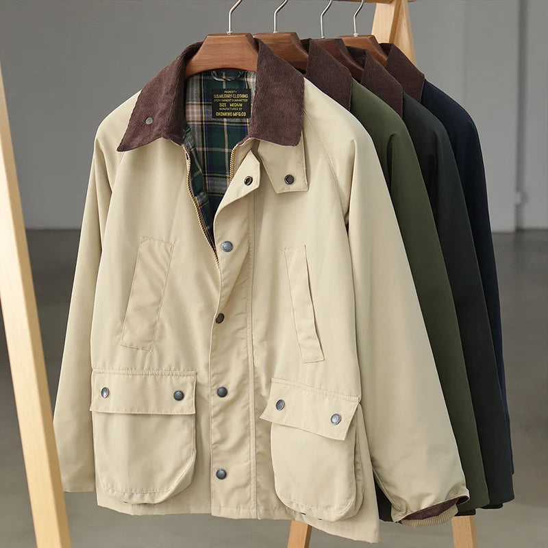 L’Intemporel – Veste Déperlante Col Velours