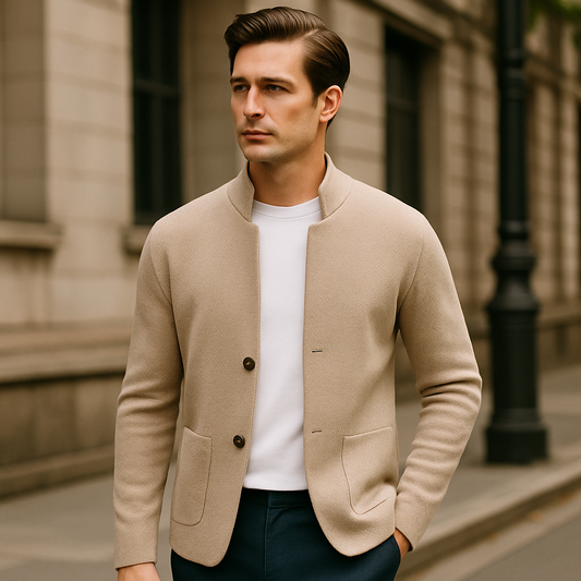 Cardigan Col Officier