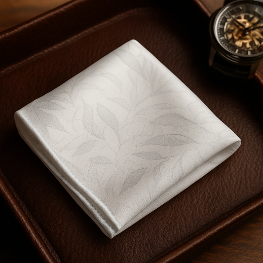 costume pochette blanche
