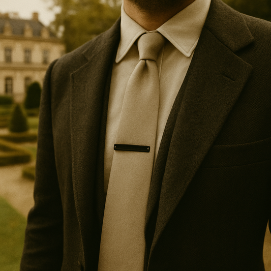pince à cravate noir