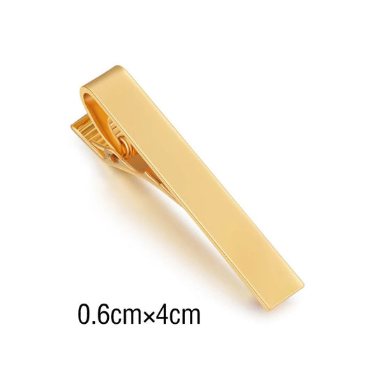 pince cravate couleur or taille