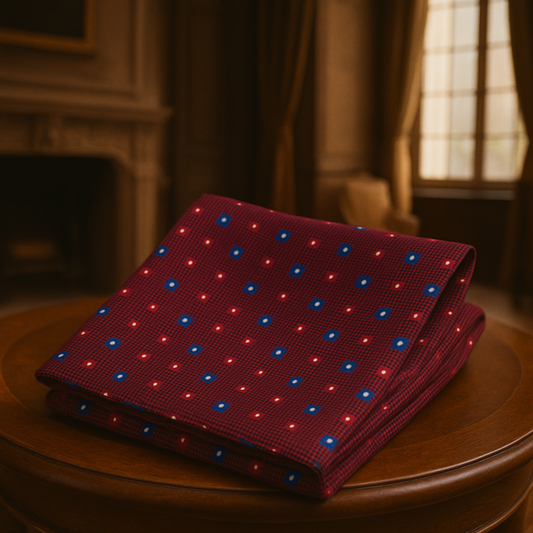 pochette bordeaux pour costume