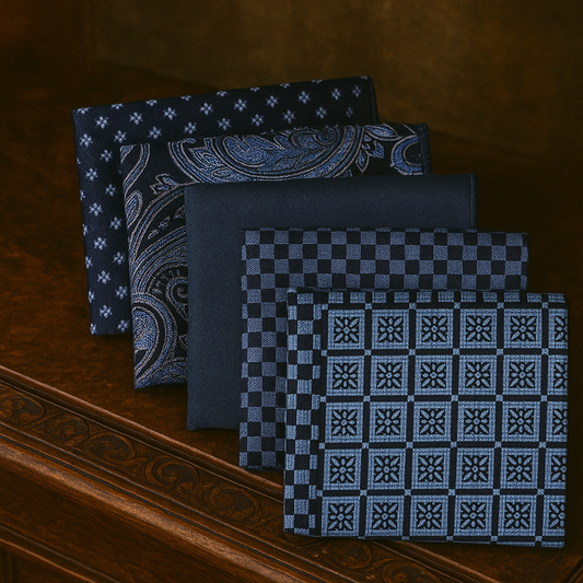 pochette costume bleu marine