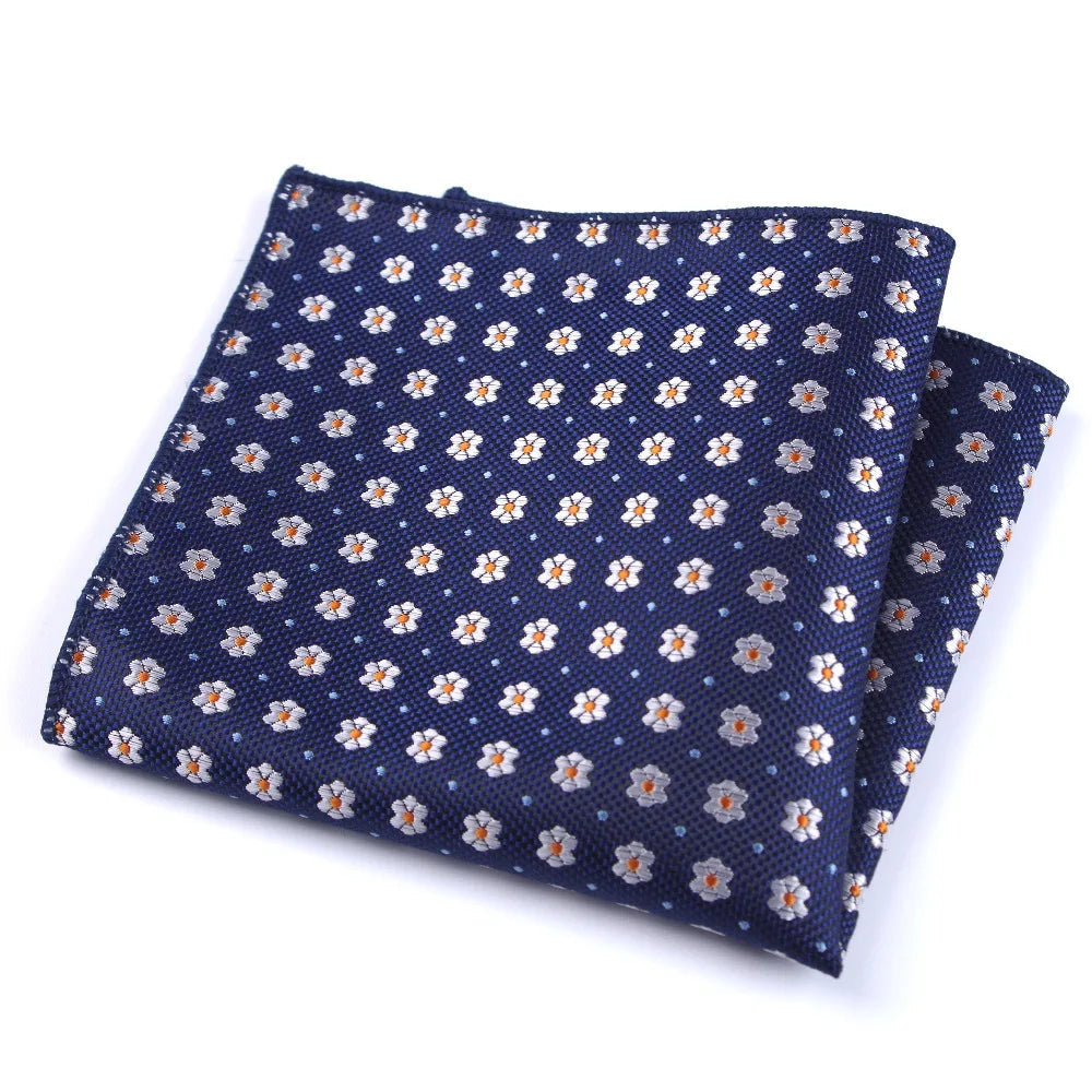 pochette de costume bleu a fleur