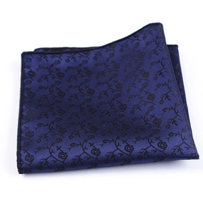 pochette de costume bleu foncée