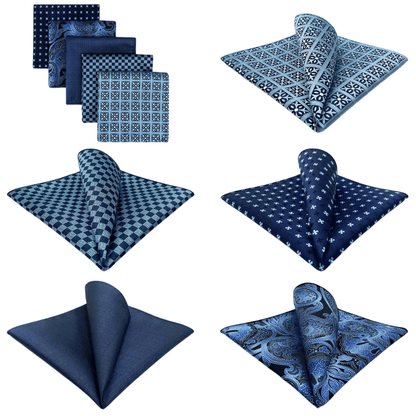 pochette de costume bleu marine